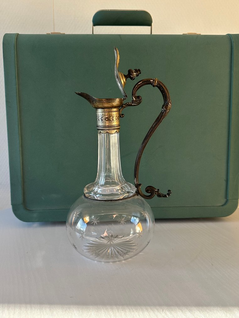 Krug - Kristall, Metall - Schöner Claret-Krug #2.1