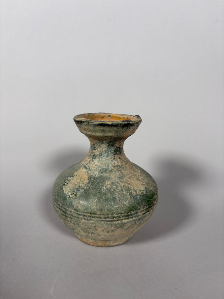 Forntida Kina, Handynastin Terrakotta Vas - 14 cm #1.0