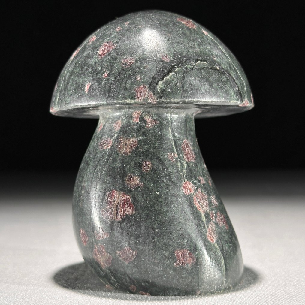 Geen minimumprijs - Prachtige set van 3 ruby zoisite. paddenstoelvormig- 1500 g - (3) #4.3