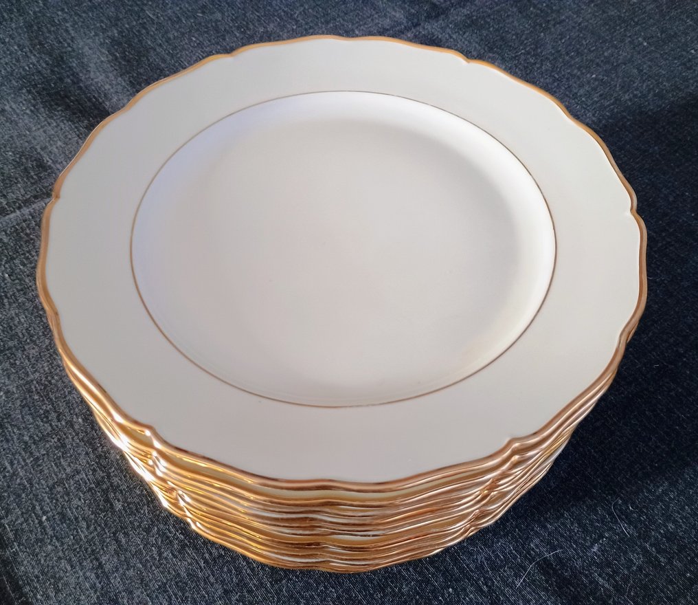 Seltmann Weiden - Σετ δείπνου για 12 άτομα (18) - Bordo Dorato - Χρυσός 24 καρατίων - Χρυσή άκρη #3.2