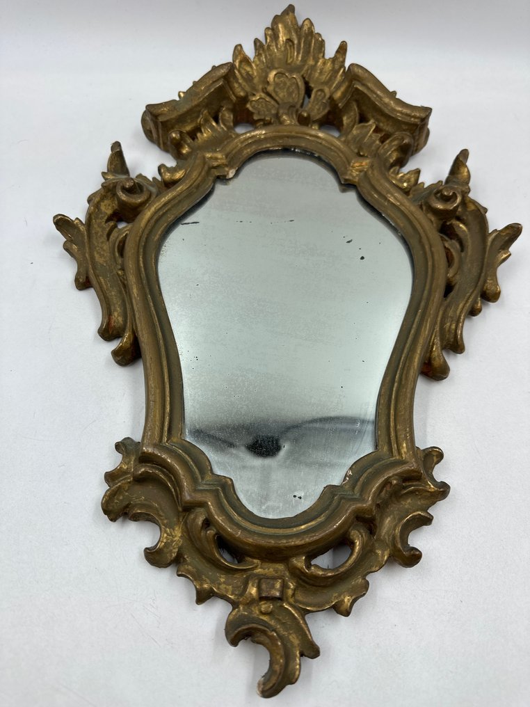 Miroir mercure bois doré - Tükör - Fa - 19. századi aranyozott fa tükör. #1.0