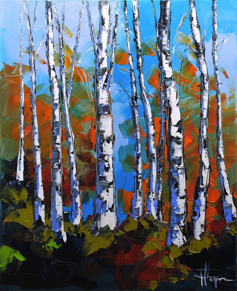 Olivier Pfleger - Mandrafina " Les bouleaux en hiver " #1.0