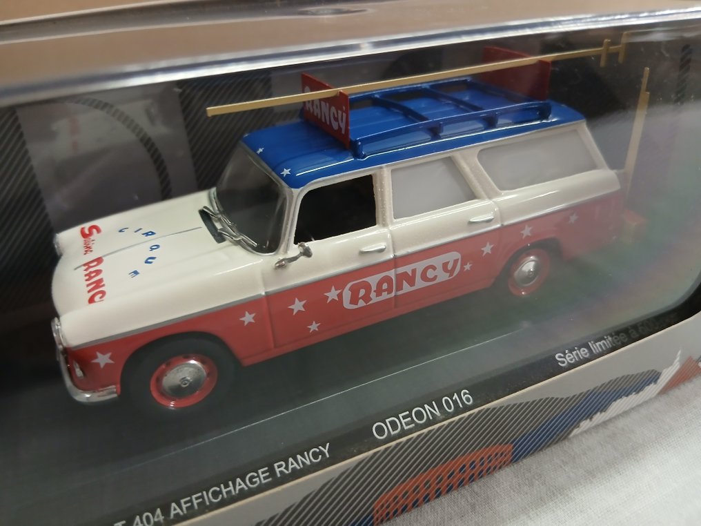 ODEON 1:43 - Modellbil - Peugeot 404 Affichage Rancy #1.0