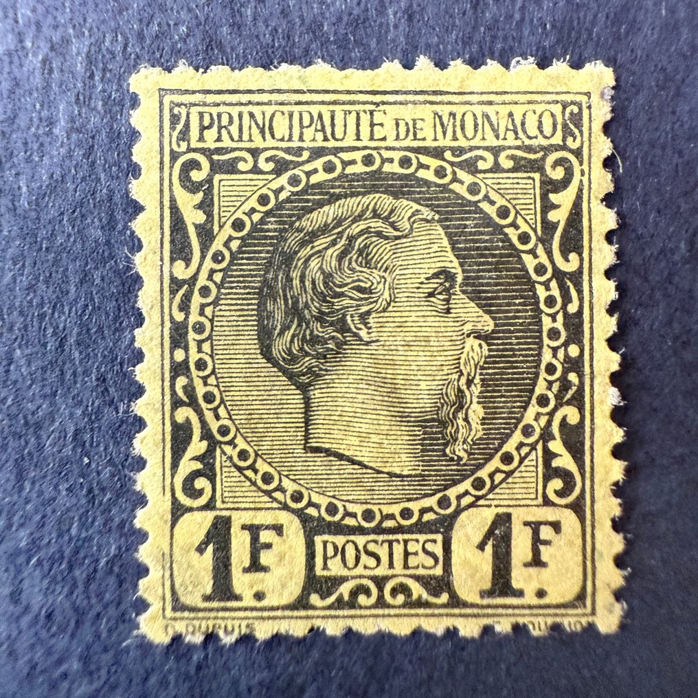 摩納哥  - 摩纳哥 - Yvert 9 "查尔斯三世" 新品* - 估价 2750 欧元 #1.0