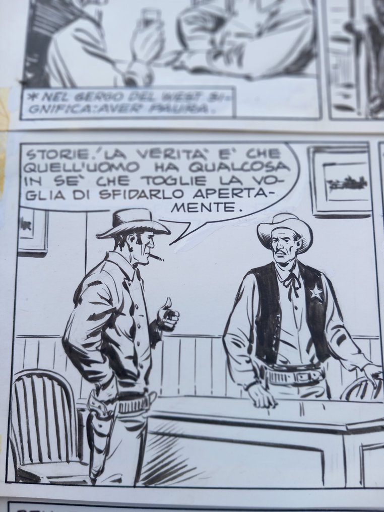 Nicolò,  Erio - 1 originalt bord - Tex - Vigilantes - 1966 #2.1
