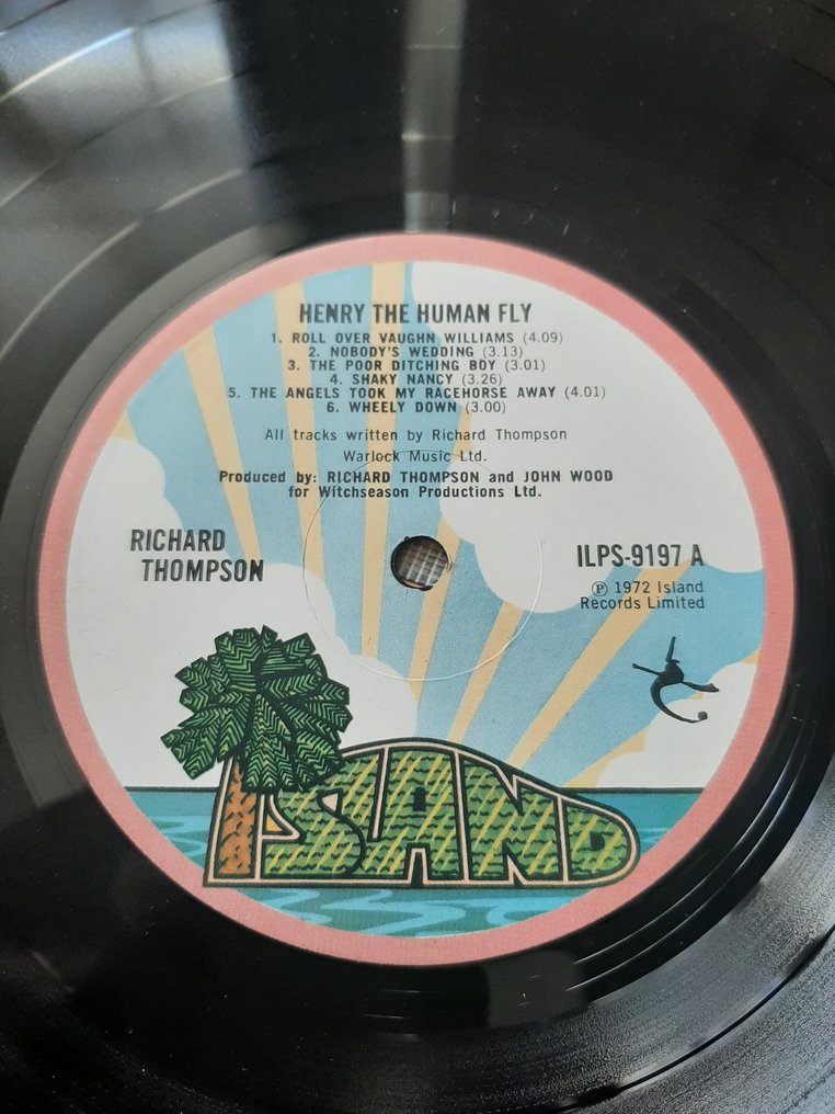 Richard Thompson - Henry The Human Fly - 1st UK pressing - 單張黑膠唱片 - 第一批 模壓雷射唱片 - 1972 #2.1