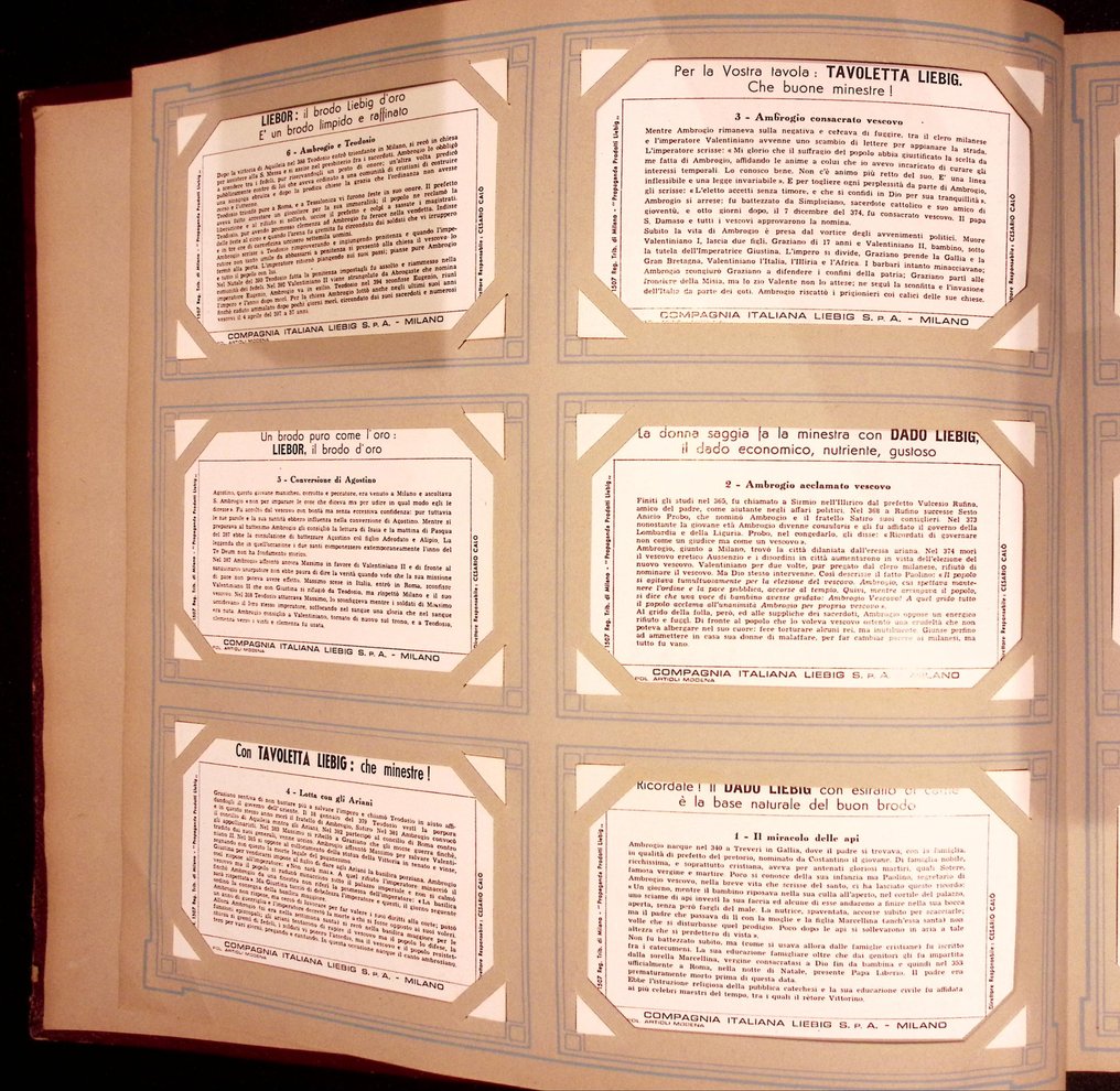 2 albums Liebig, 600 kort - Postkortalbum - 1910-1967 #2.1