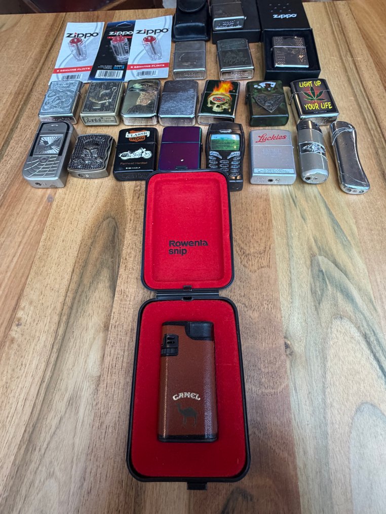 Camel - custom - χωρίς τιμή ασφαλείας - Αναπτήρας τσέπης - Χάλυβας - (24) #4.3