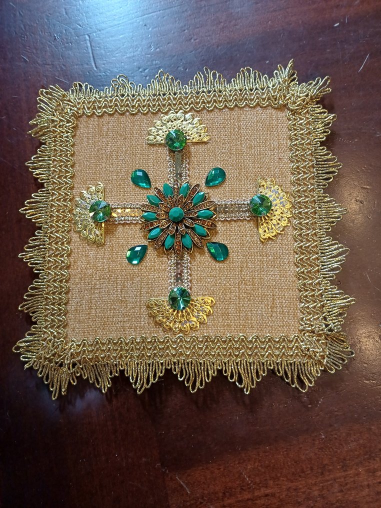 Voile liturgique pour calice - Conception - Velours, Plaqué or - 2025 #2.1