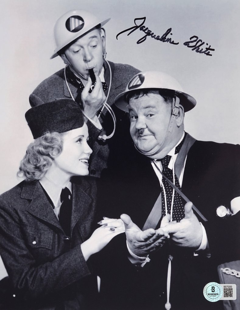 Air Raid Wardens - Signed by Jacqueline White, here with Stan Laurel & Oliver Hardy With Beckett COA #1.0