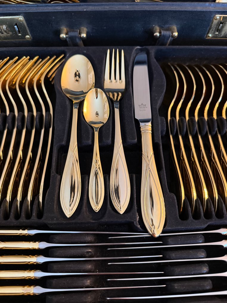 Solingen - 12件餐具套裝 (70) - 24K金 - SBS Solingen 24 Karat #1.0