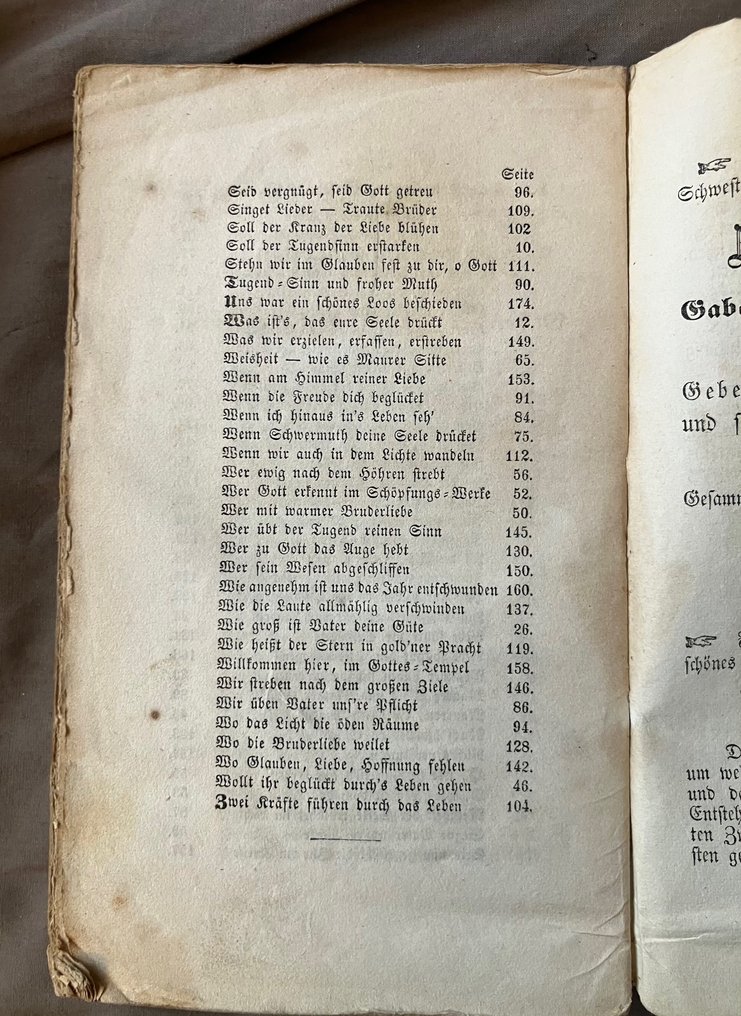 Rauschenbusch - Maurerische Gedichte - 1855 #2.1