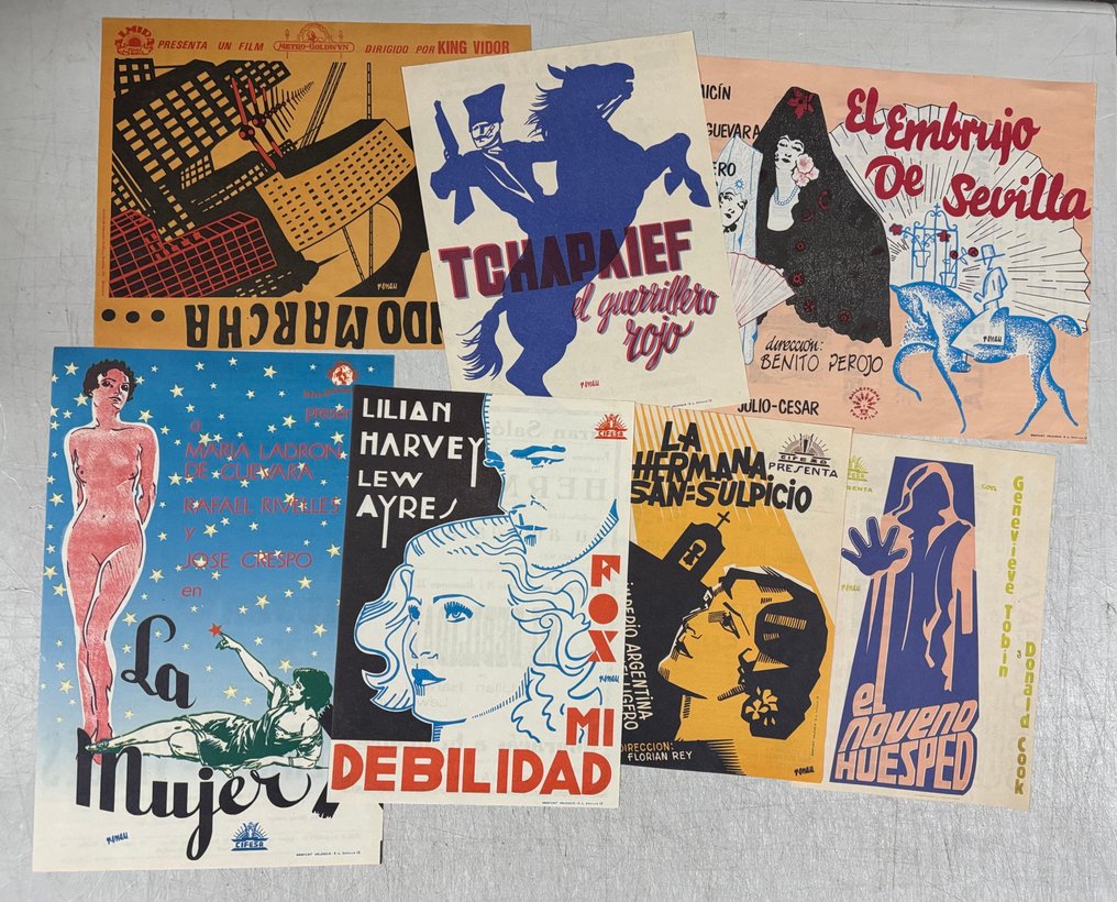 Josep Renau - Lot of 7 - Spanish Posters c1980 #1.0