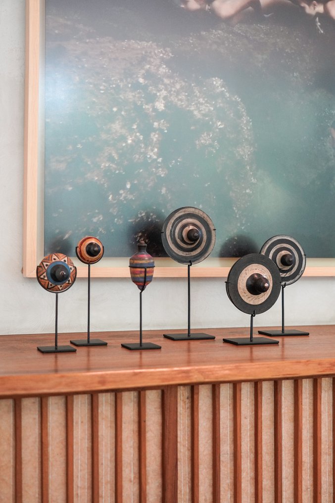 NO RESERVE PRICE - Spinning tops (3) - Gasing - 旋轉陀螺 - 2020+ - 印度尼西亞 #1.0