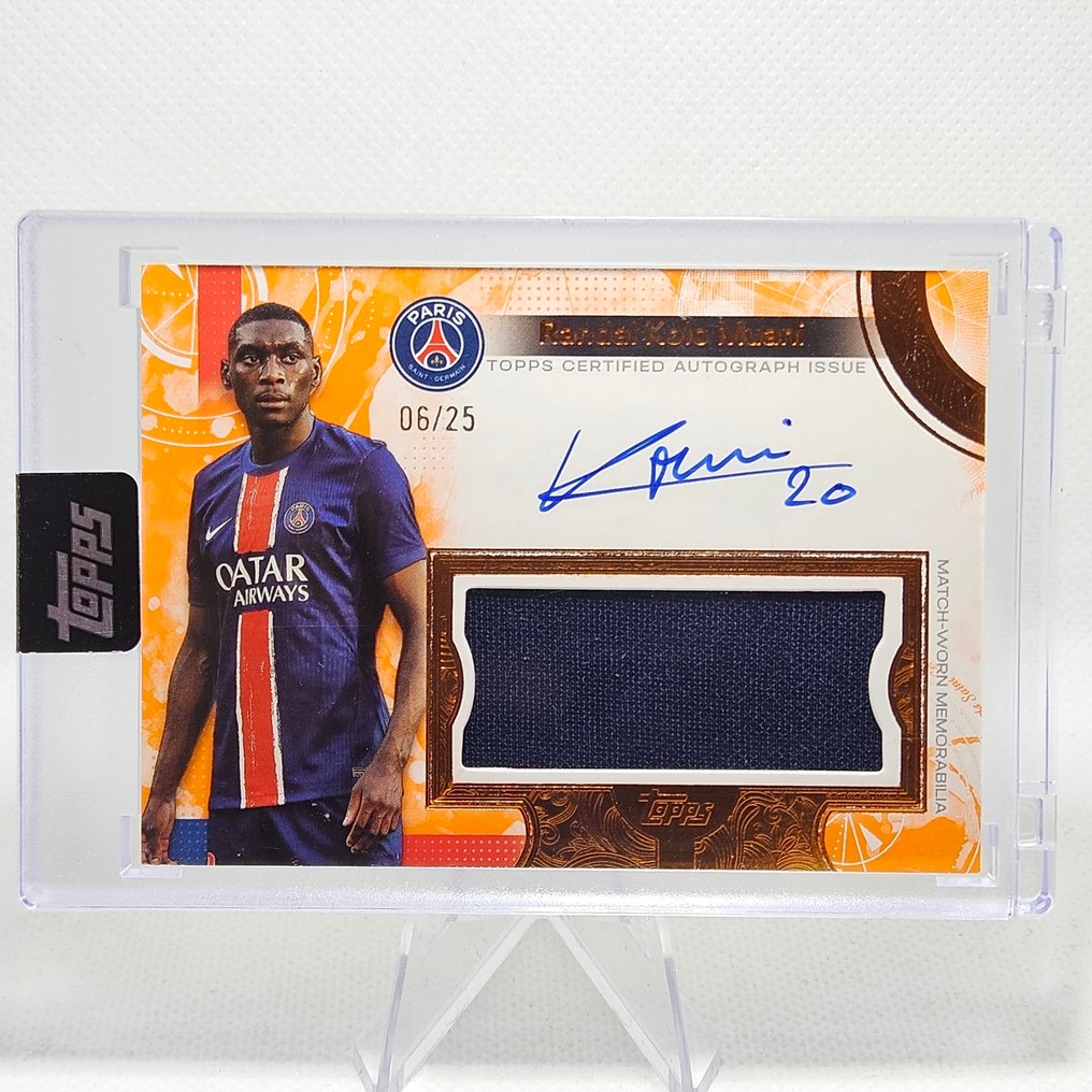 2024/25 Topps Topps Exhibition Randal Kolo Muani GamePatch Auto 06/25 - 1 Card - Excellent (EX) #1.0