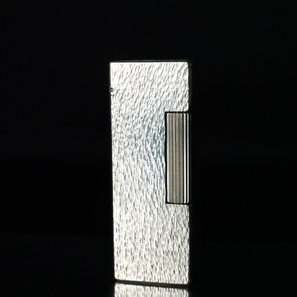 Dunhill - Fine Bark Pattern Rollagas Lighter - No reserve price - Lighter - Silver plated #1.0