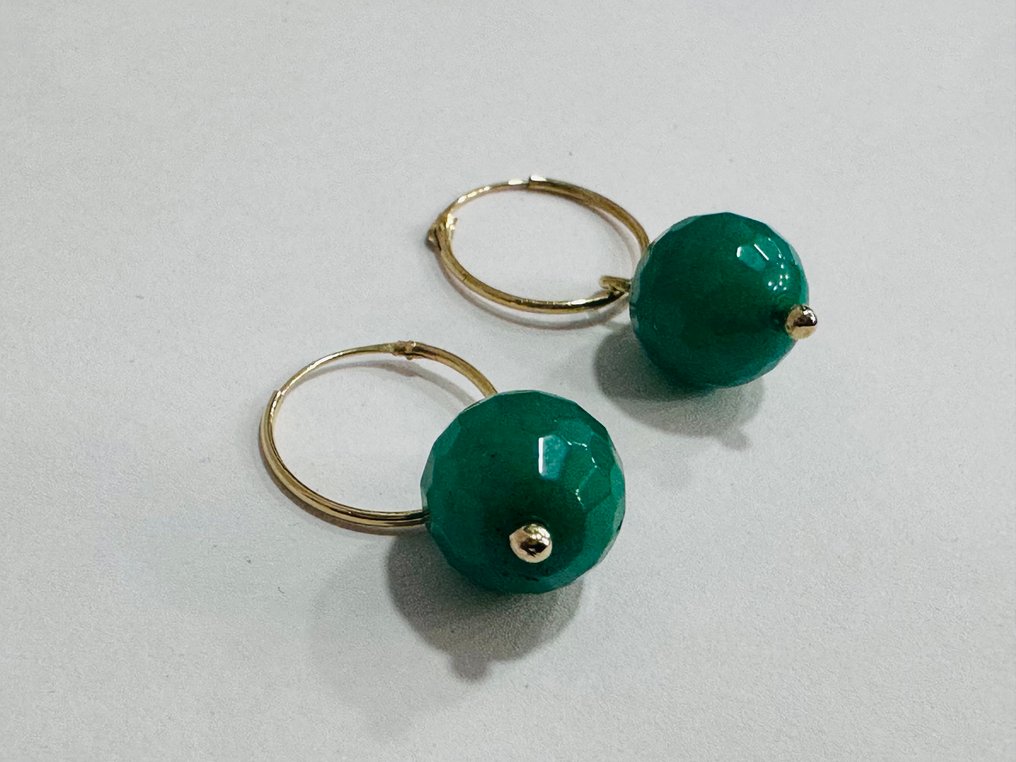 χωρίς τιμή ασφαλείας - Σκουλαρίκια - 18 καράτια Κίτρινο χρυσό - 5.00ct. tw. Τουρμαλίνης #1.0