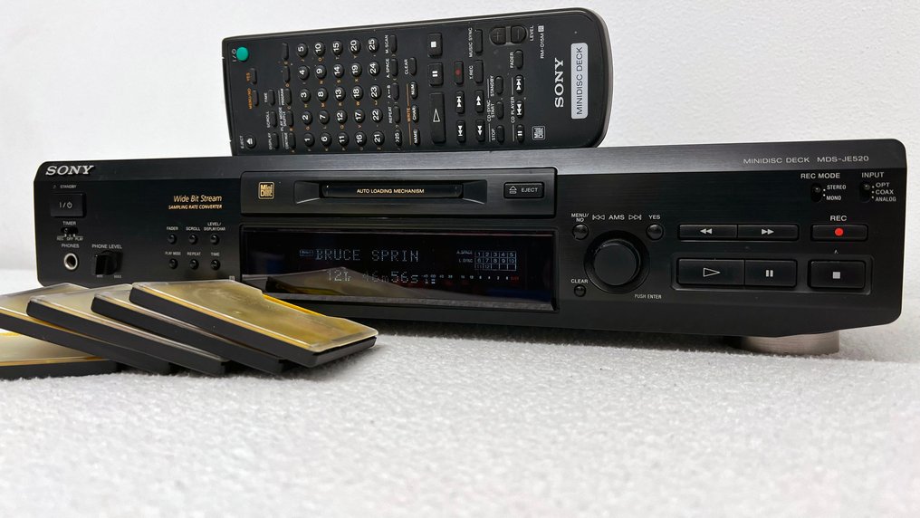 Sony - MDS-JE 520 + 5 lege minidiscs - Μείκτης ήχου μίνι δίσκου #4.3