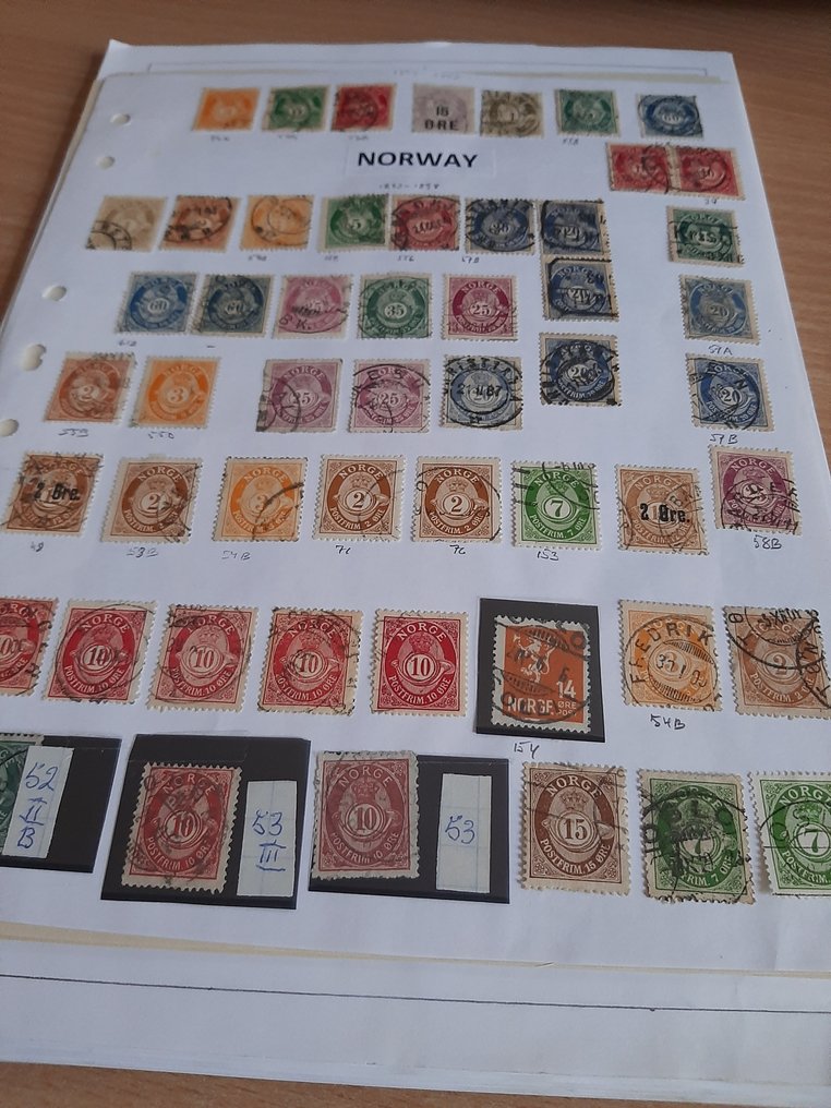 Noorwegen 1894/2003 - collectie op vellen - Michel #1.0