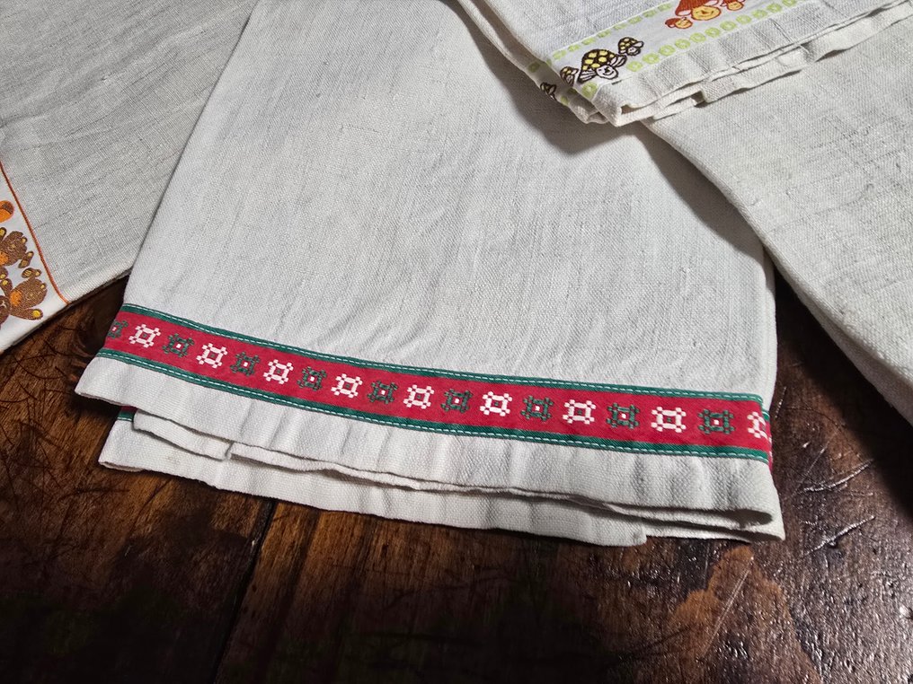 Handdoek (5)  - 99 cm - 65 cm - Oude stoffen #1.0