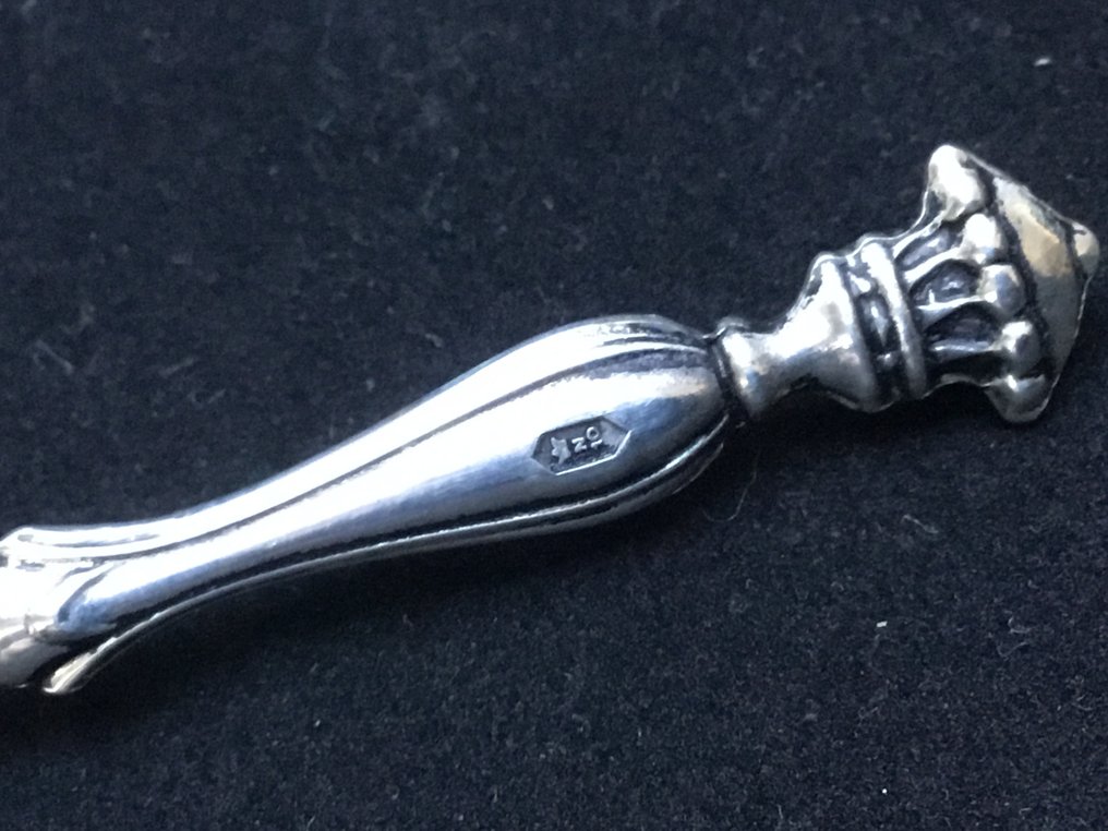 Kuchengabel (12) - .835 Silber - Niekerk Modell Krone #3.2