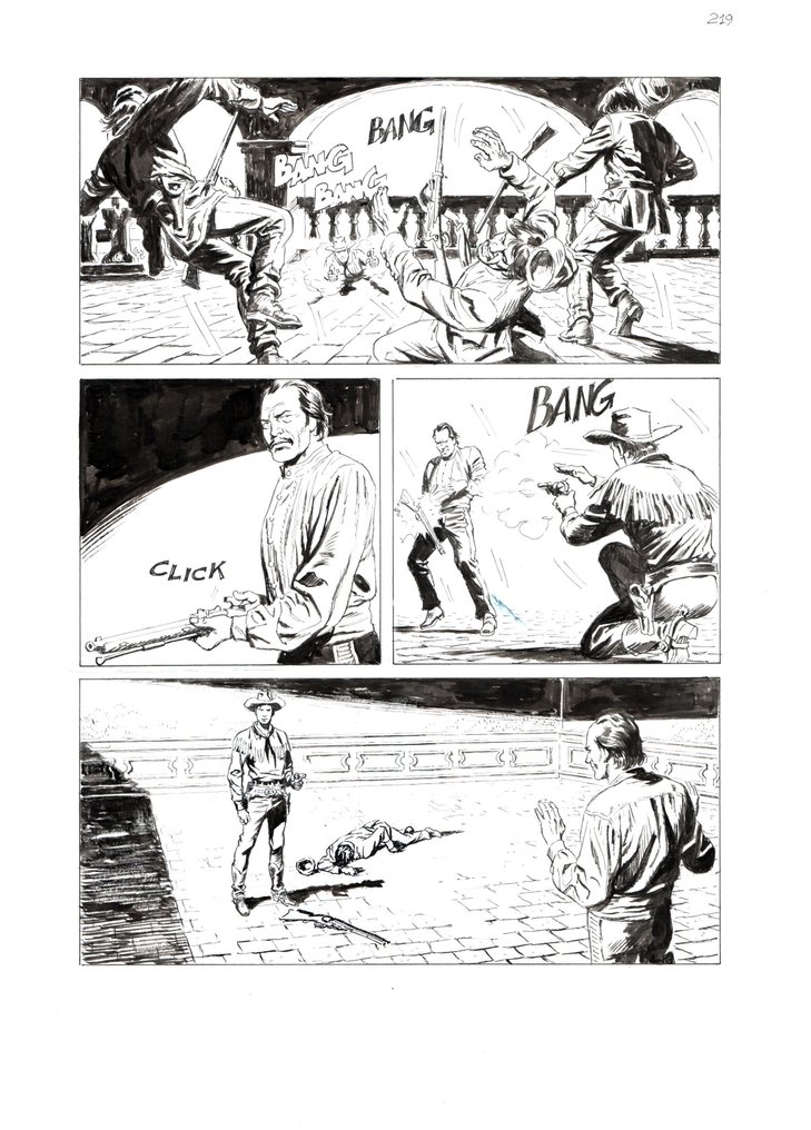 Valdambrini, Fabio - 2 Original page - Tex Willer #40 - "Rivolta all'inferno" - 2022 #1.0
