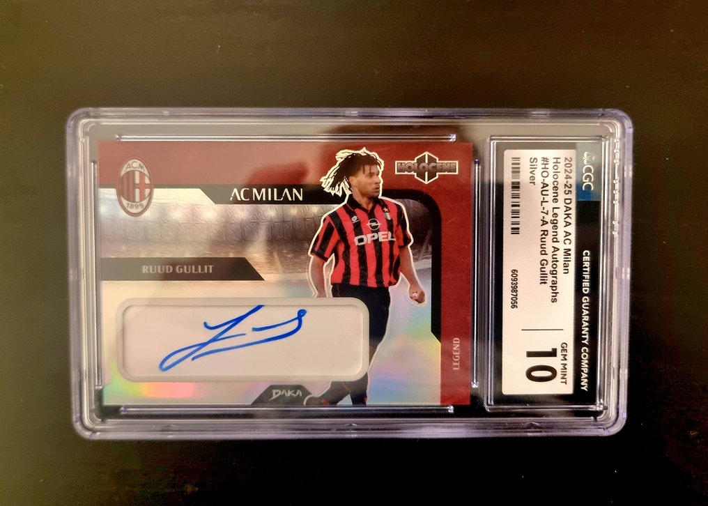 2024/25 DAKA Holocene Legend Autographs Ruud Gullit /10 - CGC 10 Graded card #2.1