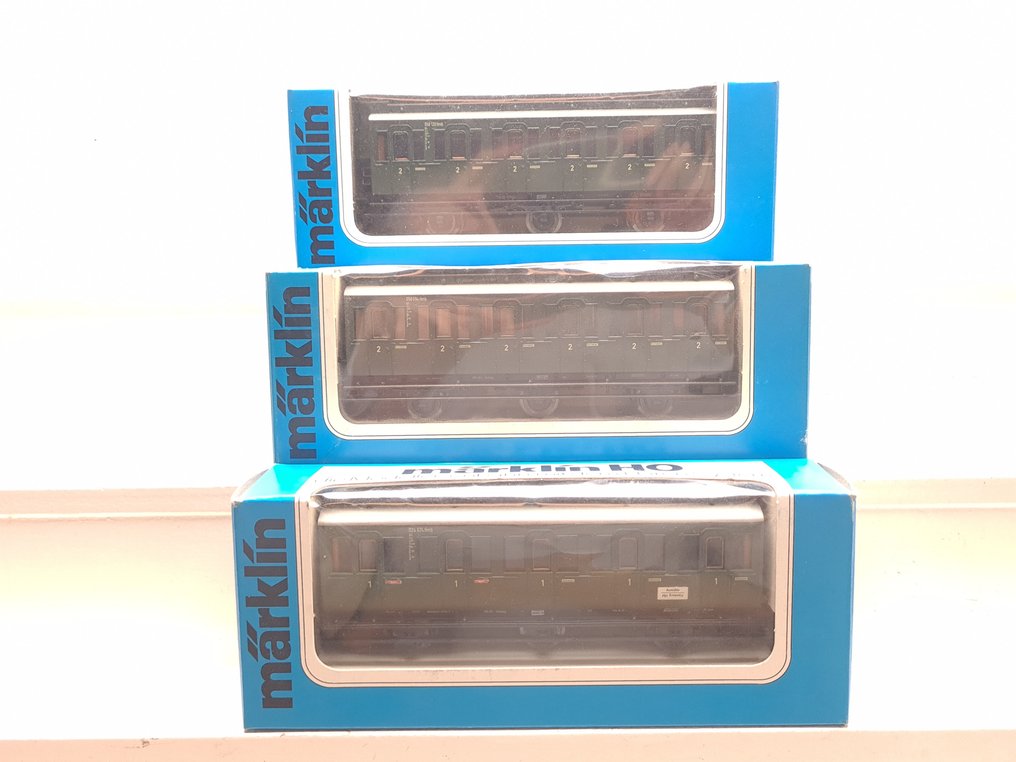 Märklin H0 - 4200/4201/4202 - 模型客運火車 (3) - 3辆轿跑车 - DB #1.0