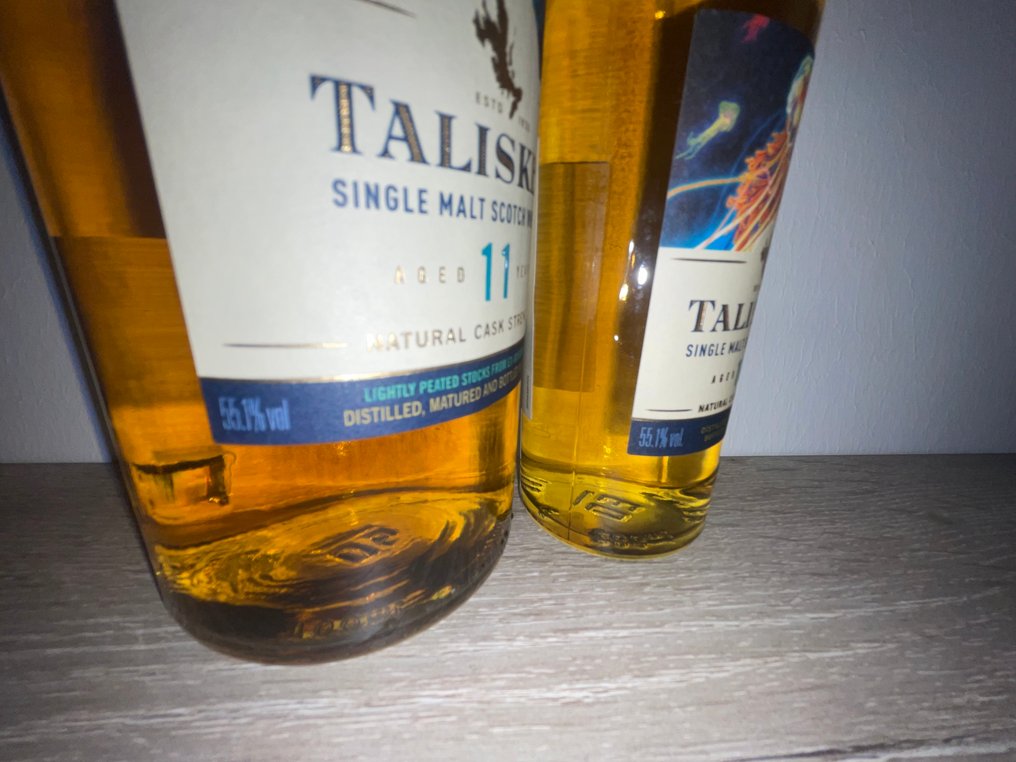 Talisker 11 years old Natural Cask Strength - Special Release 2022  - 70cl, 20cl - 2 pullojen #3.2