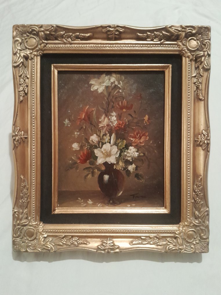 European school (XX) - Flower still life #1.0