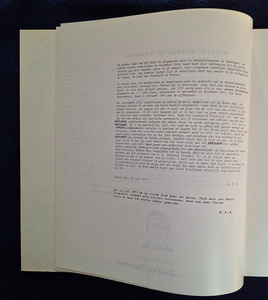 Willem Frederik Hermans - Mandarijnen op zwavelzuur - 1973 #1.0