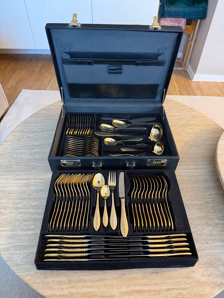 Solingen - 12件餐具套裝 (70) - 24K金 - SBS Solingen 24 Karat #1.0