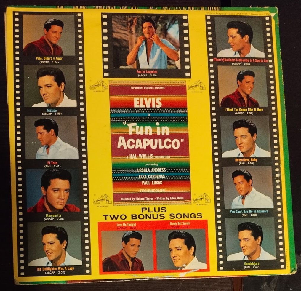 Elvis Presley - ELVIS - Fun In Acapulco - LP - 1963 #1.0