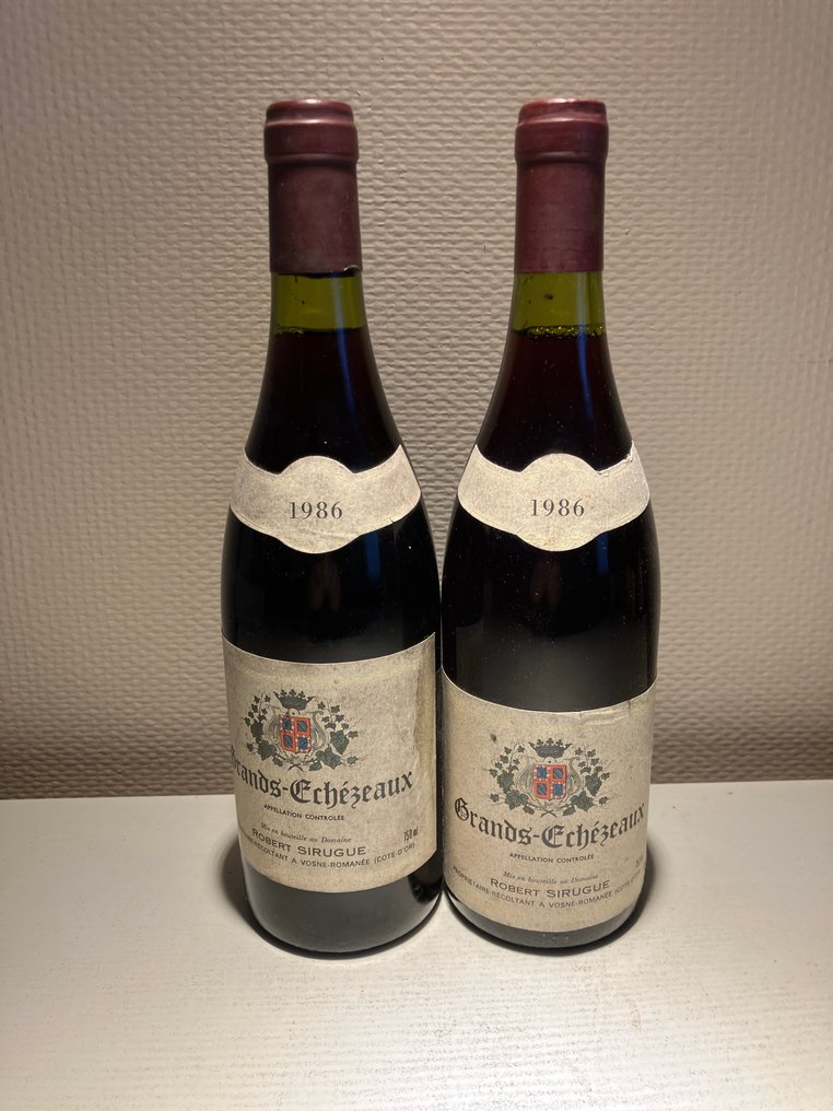 1986 Robert Sirugue - Grands Échezeaux Grand Cru - 2 Flessen (0.75 liter) #1.0