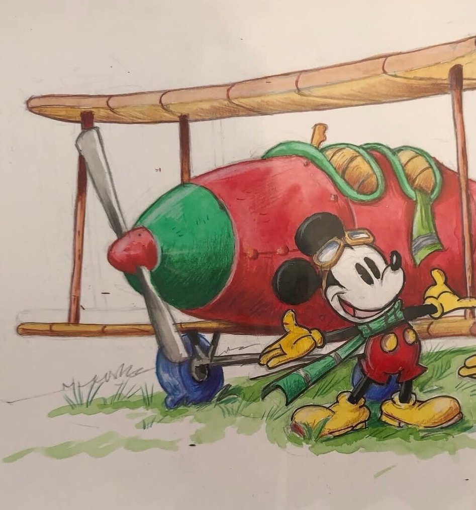 Valerio Held - 1 Watercolour - Topolino - "Aviatori" #2.1