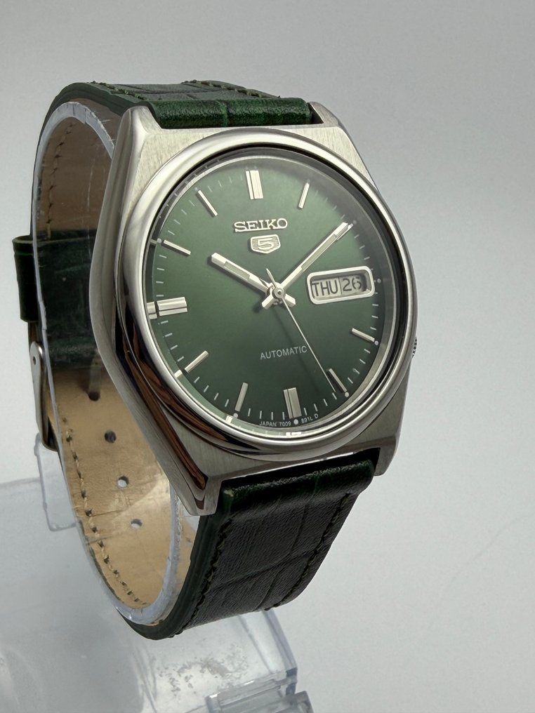 Seiko - Seiko 5 Automatic – 7009 – Green Dial – 1970s Vintage - χωρίς τιμή ασφαλείας - Άνδρες - 1971 #4.3