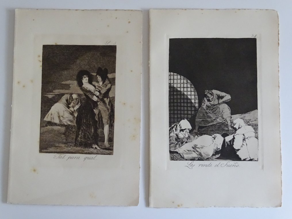 Francisco de Goya (1746-1828), d´apres - 2 works- Los Caprichos #1.0