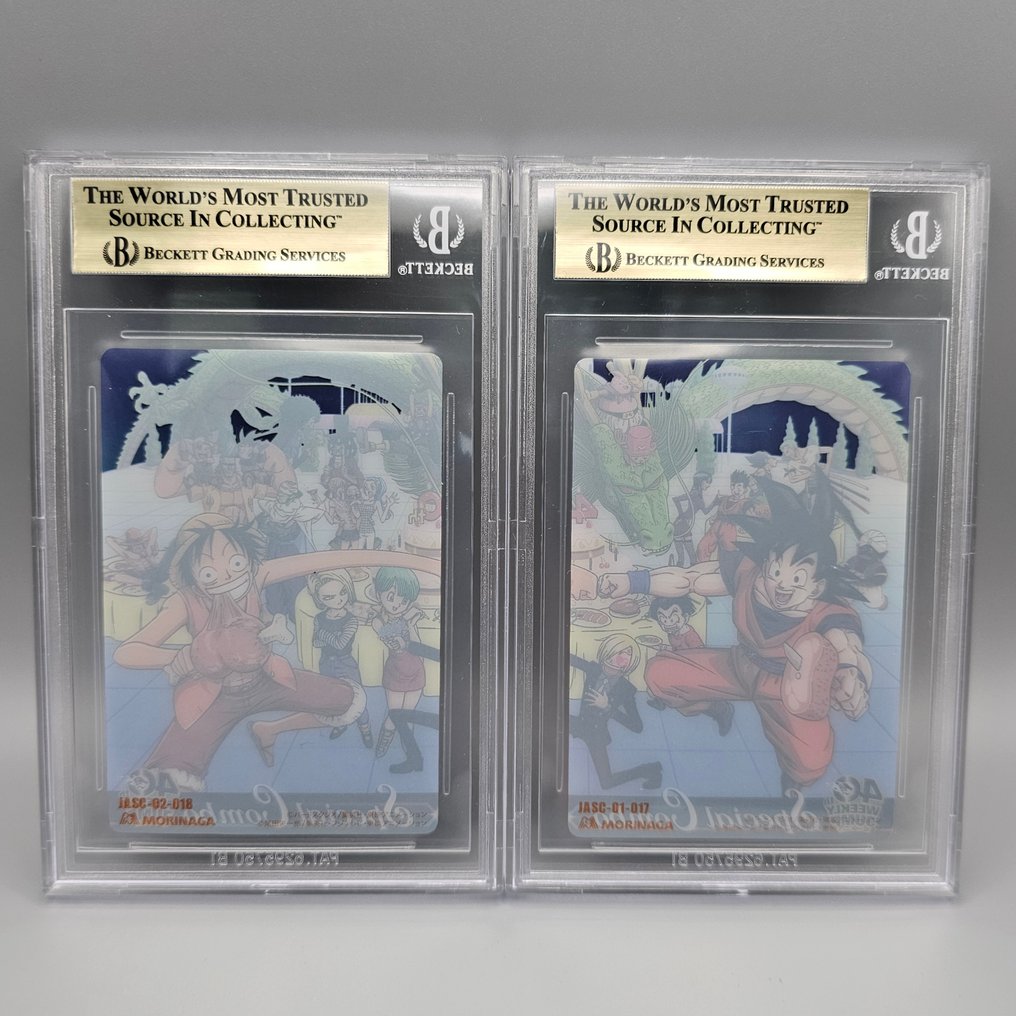 One Piece - 2 Graded card - Special Combo DBZxOP 40th - Beckett 9.5 #1.0
