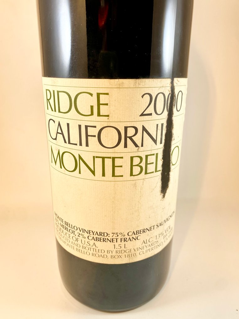 2000 Ridge Vineyards, Monte Bello onte Bello - 加州, Monte Bello - 1 馬格南瓶(1.5公升) #1.0