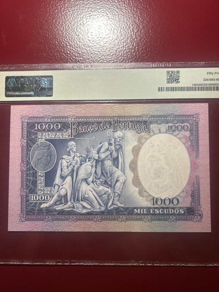 Portugal. - 3 banknotes - all graded - various dates - Pick 166, 153a, 165 #4.3