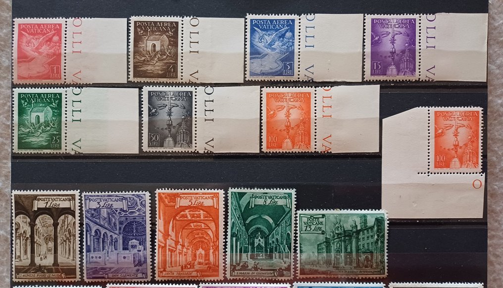 Vatikanstadt  - Lotto mit Blättern, Serien und Vierergruppen. #1.0