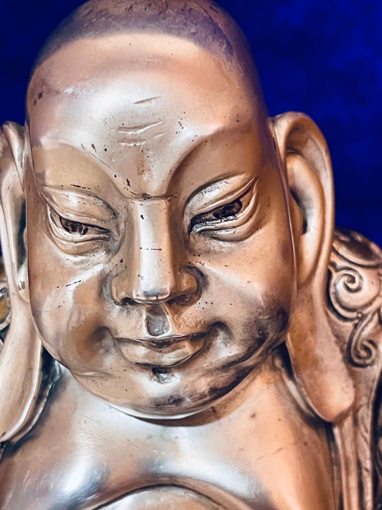 MIDAS - Figuriini - Laughing Buddha - Hopeoitu #4.3