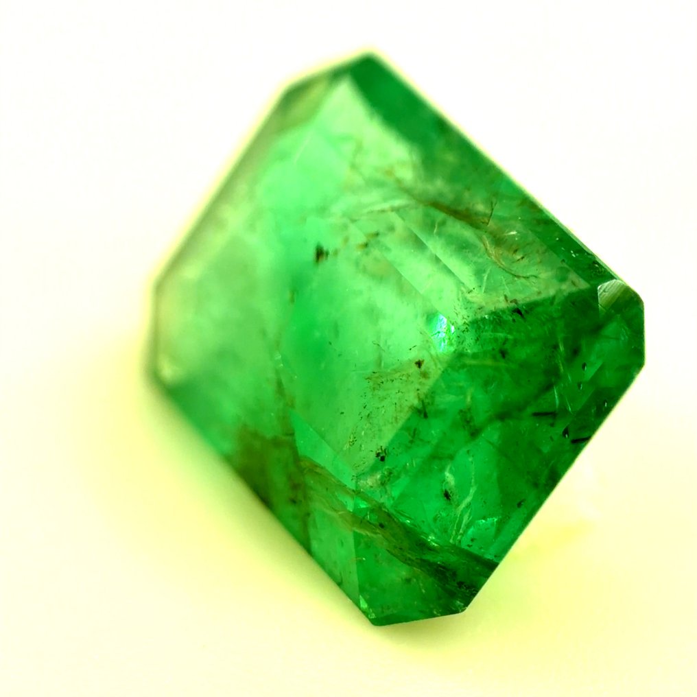 χωρίς τιμή ασφαλείας - 1 pcs  Πράσινο Σμαράγδι  - 2.96 ct - International Gemological Institute (IGI) - Φυσικό σμαράγδι #2.1