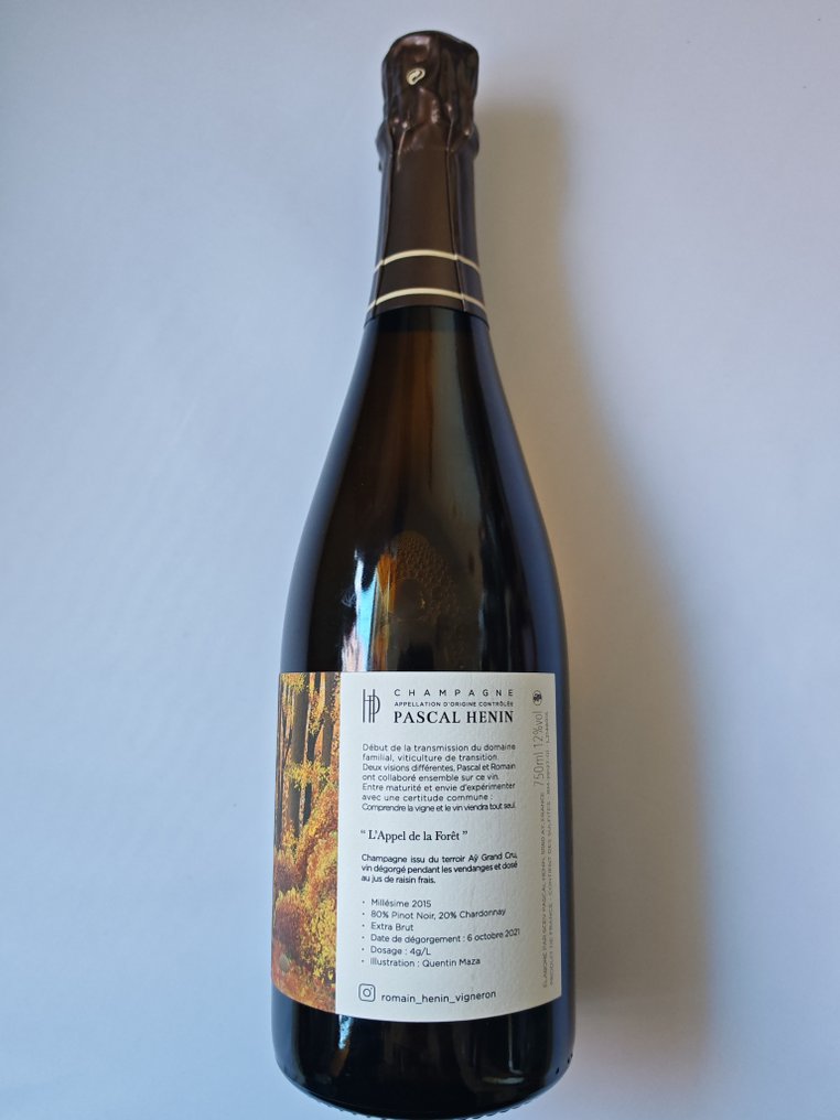 2015 Pascal Hénin, L'Appel de la Forêt - Champán Extra Brut - 1 Botella (0,75 L) #1.0
