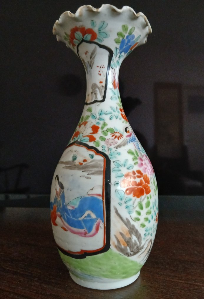Βάζο - Πορσελάνη - Ιαπωνία - Meiji period (1868-1912) - σε κουτί αποθήκευσης, Kutani (χωρίς τιμή ασφαλείας) #3.2