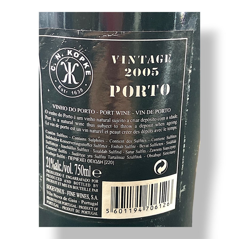 2005 Kopke - Vintage Port - Douro - 1 Bouteille (0,75 l) #3.2