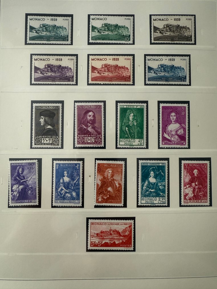 摩纳哥  - 摩纳哥 - Yvert 140/199 “人物与景观”全新未邮寄 - 估价+700欧元 #1.0