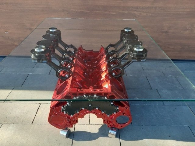 Artwork - BMW - Unique Coffee Table Made from BMW M5 E39 V8 Engine Block (400 HP) – Automotive Art #3.2