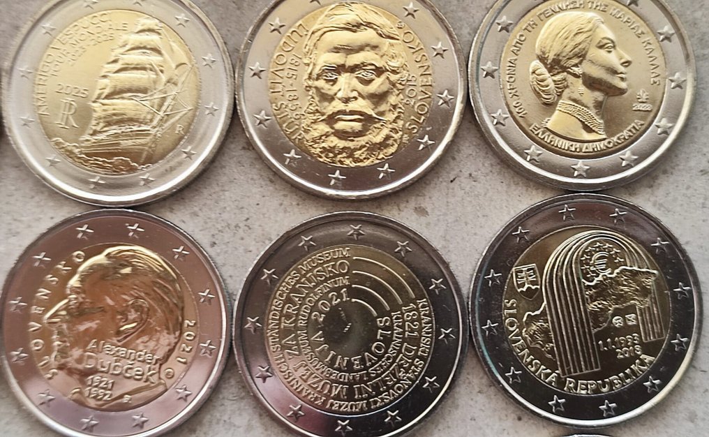 Ευρώπη. 2 Euro 2013/2025 (25 moedas)  (χωρίς τιμή ασφαλείας) #2.1