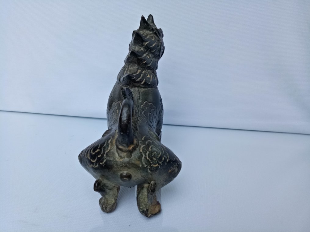 Κινέζικο μπρούντζινο ευοίωνο τέρας βάρος χαρτιού - 20th century #2.1